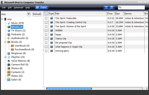 how do you copy movies from ipod to computer