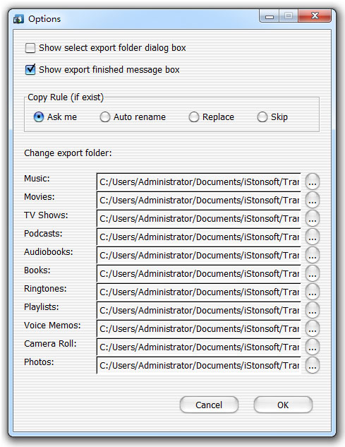 settings for copying ipad photos to computer