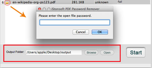 enter user password