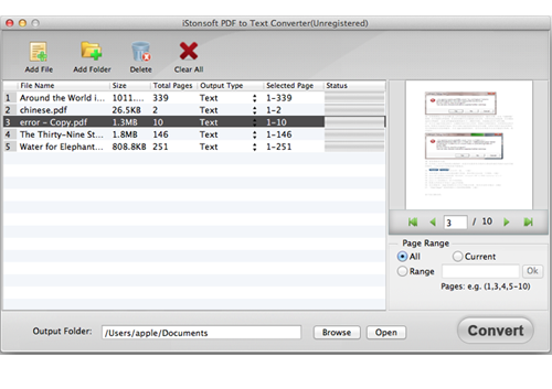 converting pdf to text for mac