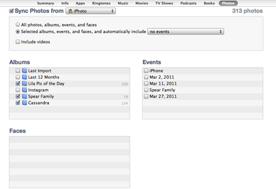 sync mac photos to ipad
