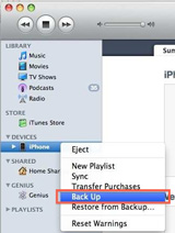 back up iphone with itunes before erasing iphone data