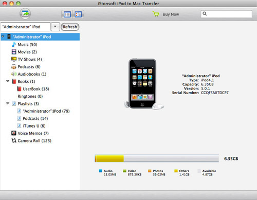 transfer voice memos from ipod touch to computer mac