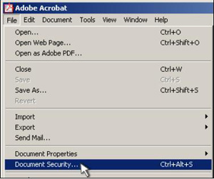 acrobat protect pdf