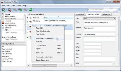 mendeley desktop to organize pdf free