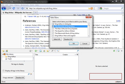 zetero to manage pdf files