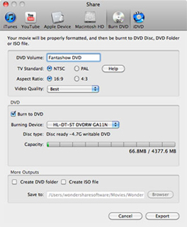 burning iphoto slideshow to dvd