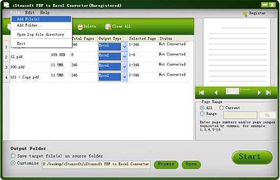 add pdf files to pdf table data extractor