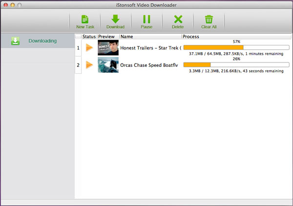start downloading flash videos